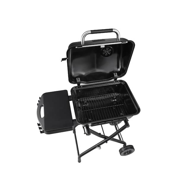 Portable Charcoal Grill in Black