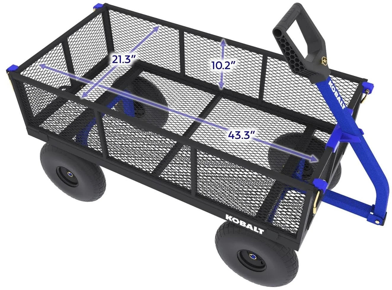 Kobalt 6-cu ft Steel Yard Cart - MadeInUSA