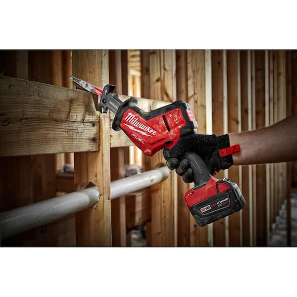 M18 FUEL 18-Volt Lithium-Ion Brushless Cordless HACKZALL Reciprocating Saw with 2.0 Ah Battery