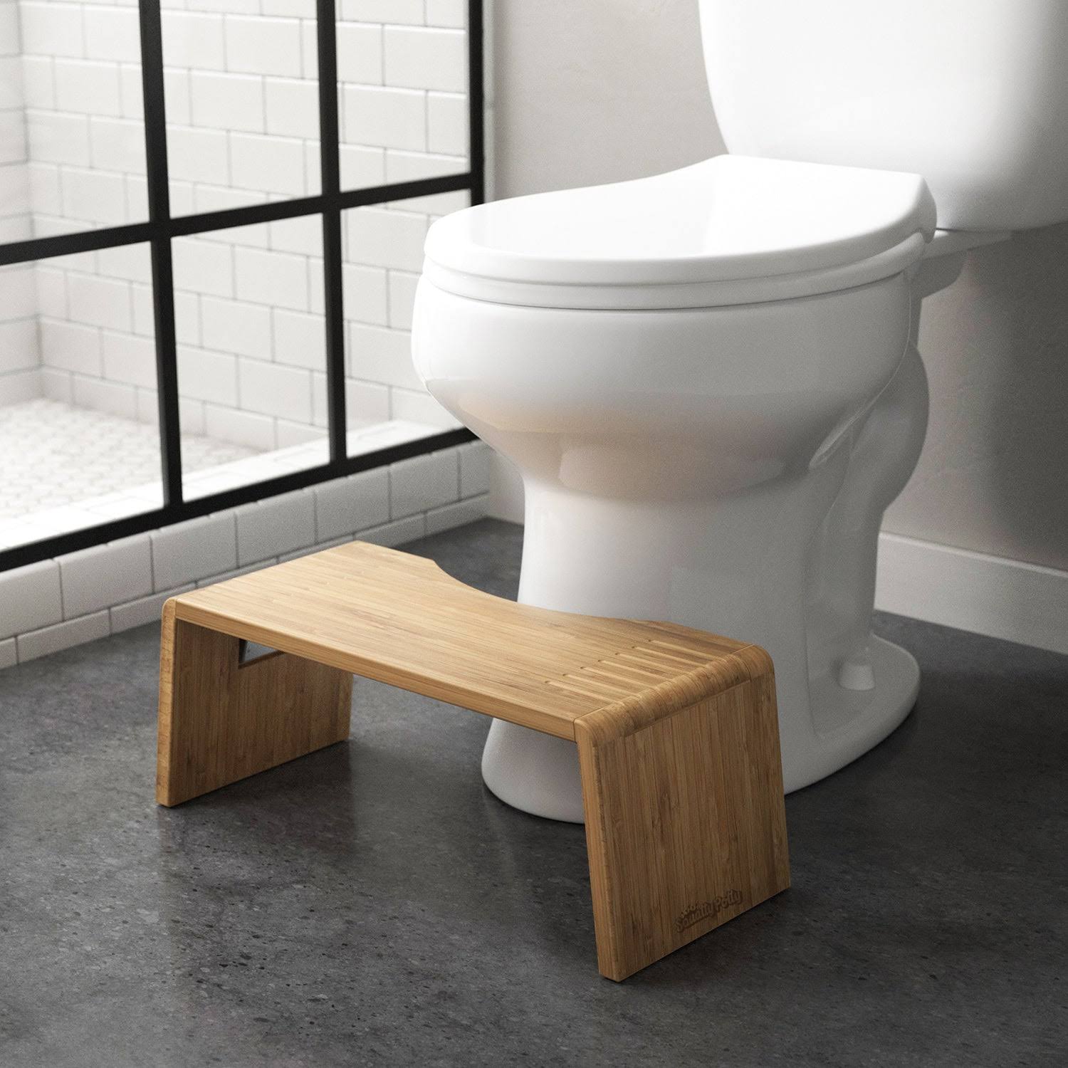 Squatty Potty Oslo Folding Bamboo Toilet Stool 7