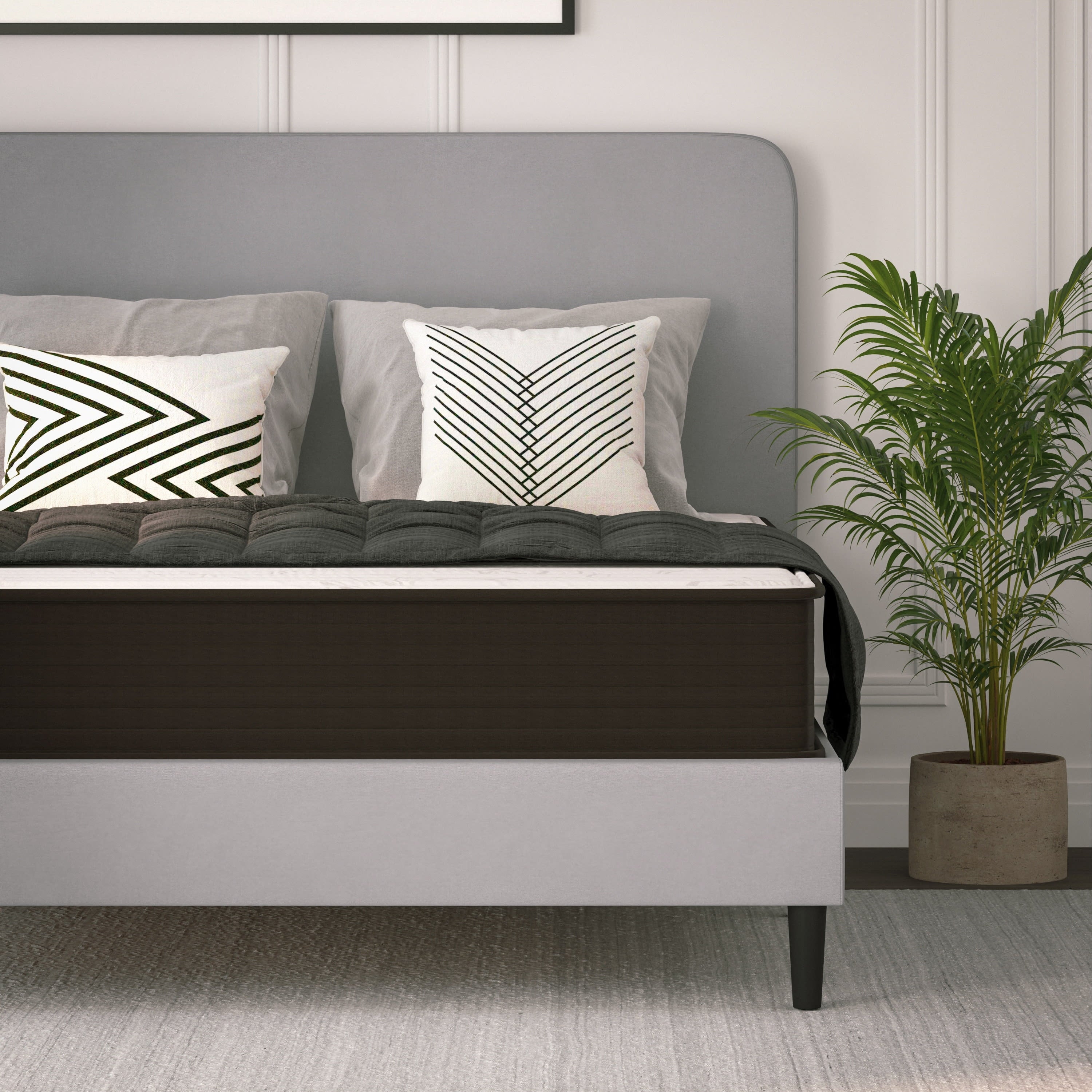 Furniture Dream 10�� Foam & Pocket Spring Hybrid Mattress. Queen