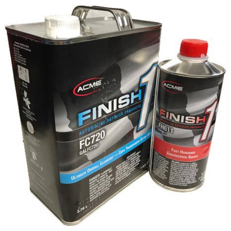 Sherwin Williams Finish 1 Ultimate Overall Clearcoat. FC720. 1gal /With Hardener (hardener Fast - FH611)-Instock