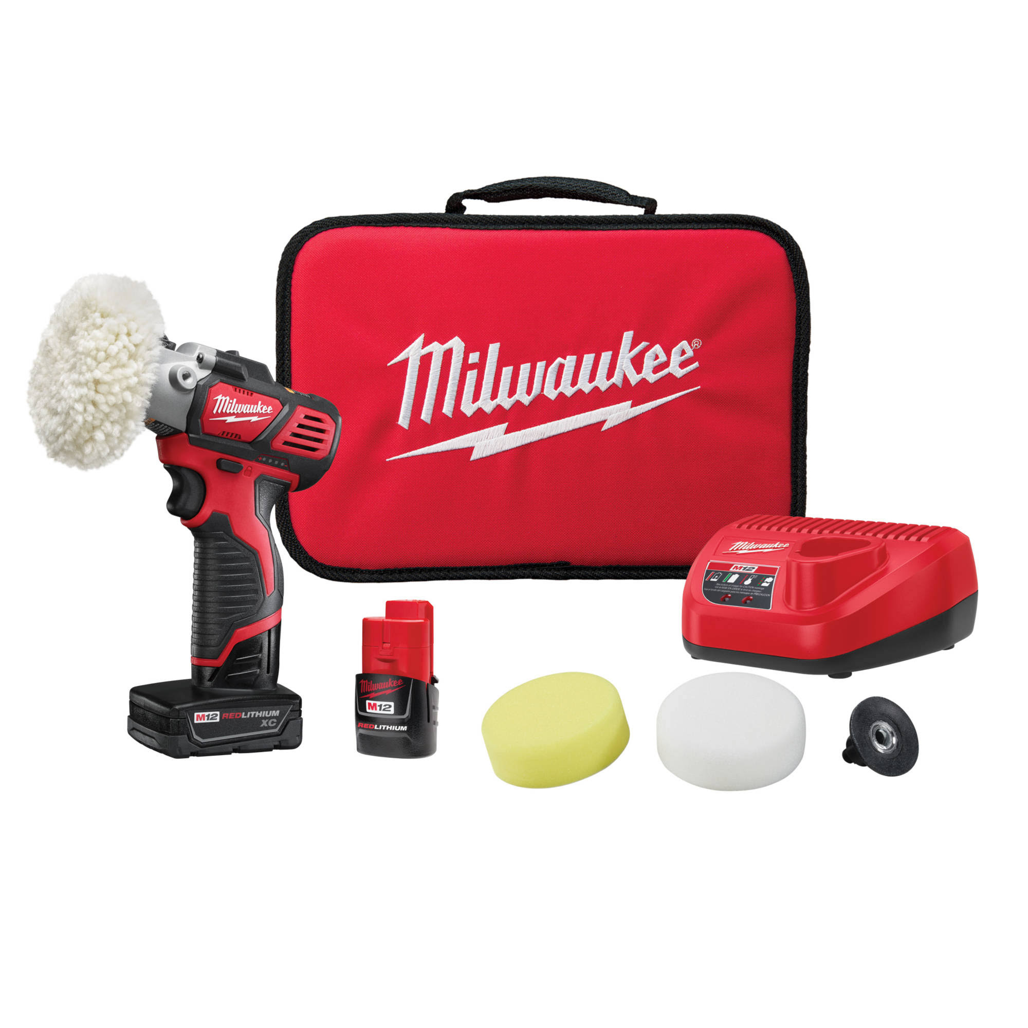 Milwaukee 2438-22X M12 Variable Speed Polisher / Sander Kit-Instock