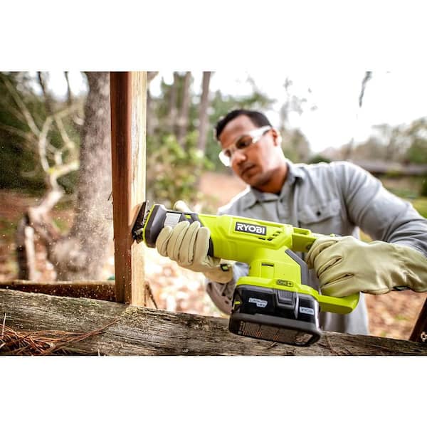 ONE+ 18V Cordless Reciprocating Saw with 2.0 Ah Battery and Charger