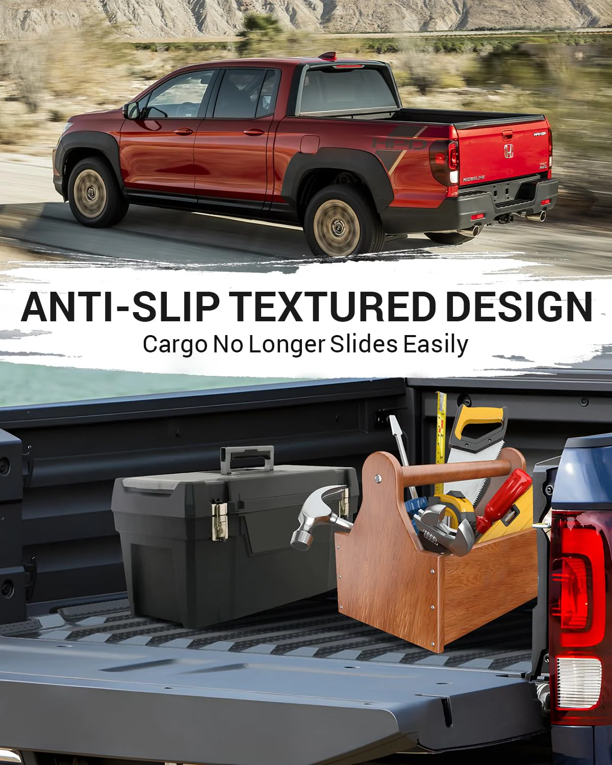 Ecarzo 5.3FT Bed Mat Compatible with 2017-2024 Honda