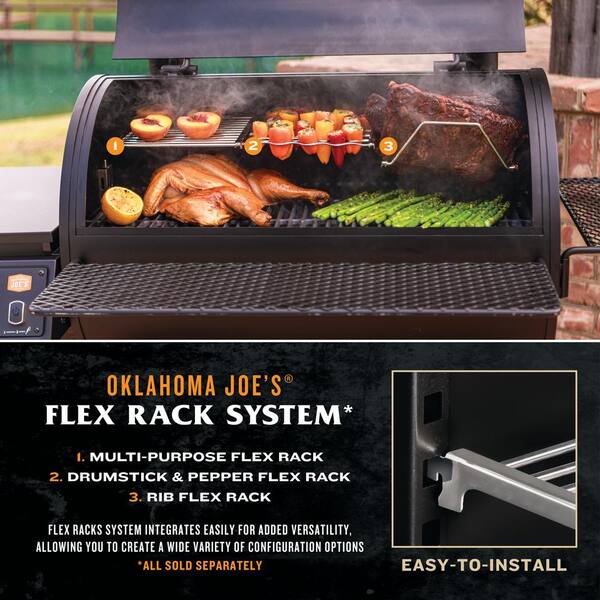 Rider 900 DLX Pellet Grill and Smoker in Black with 906 sq. in. Cooking Space