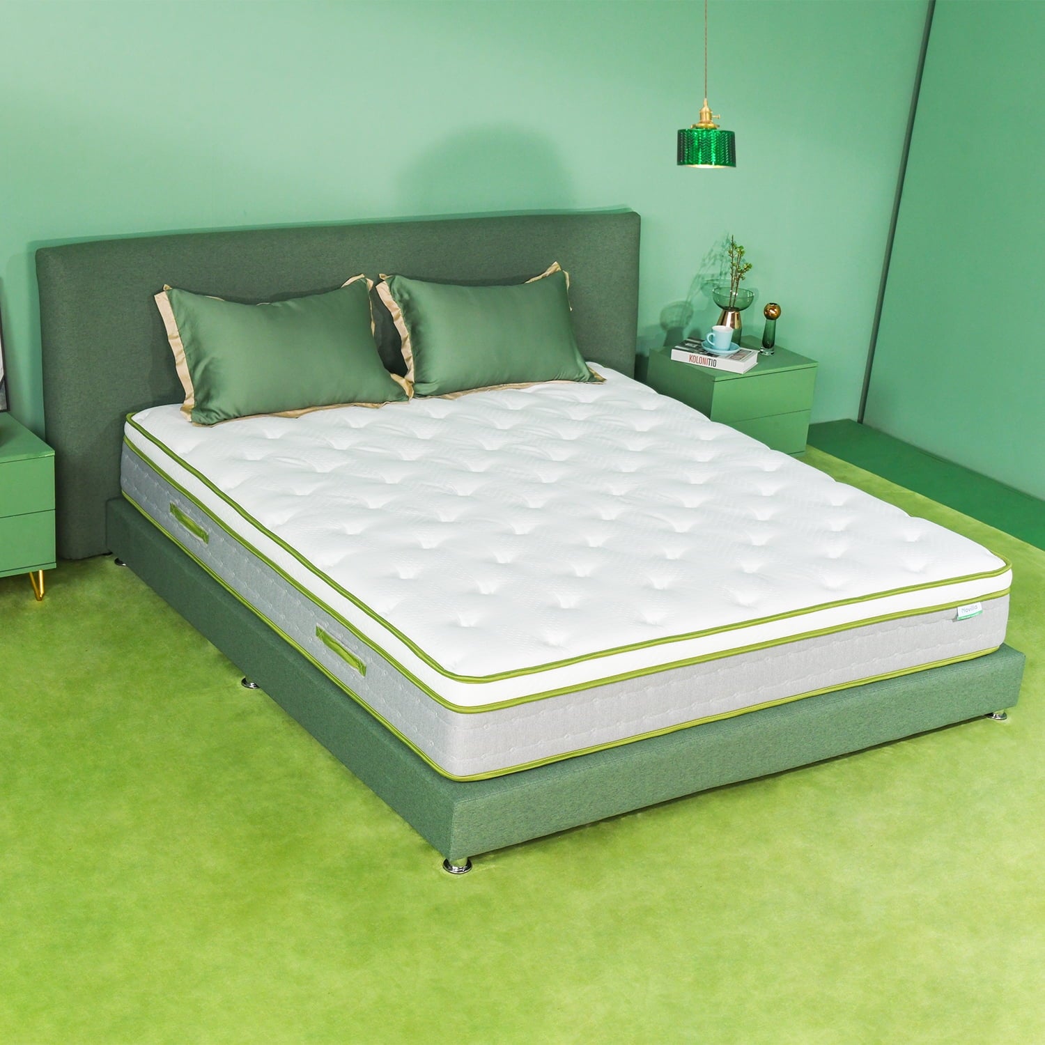 Serenity 10 inch Gel Memory Foam Innerspring Hybrid Mattress Cool Sleep. Queen Mattress