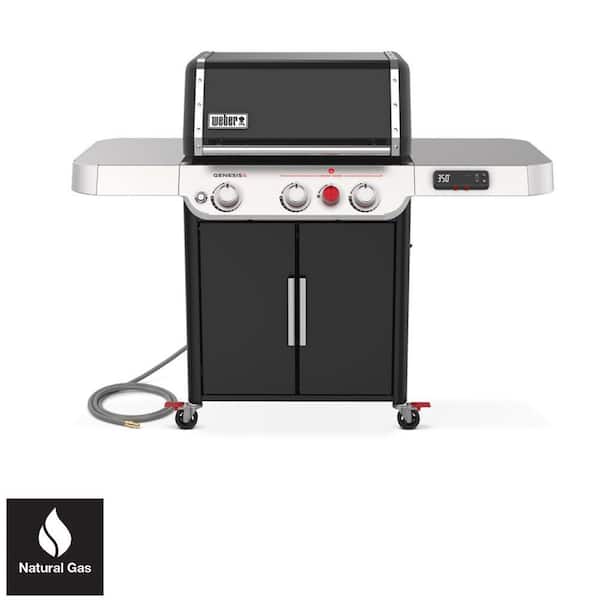 Genesis Smart EX-325s 3-Burner Natural Gas Grill in Black with Smart Technology