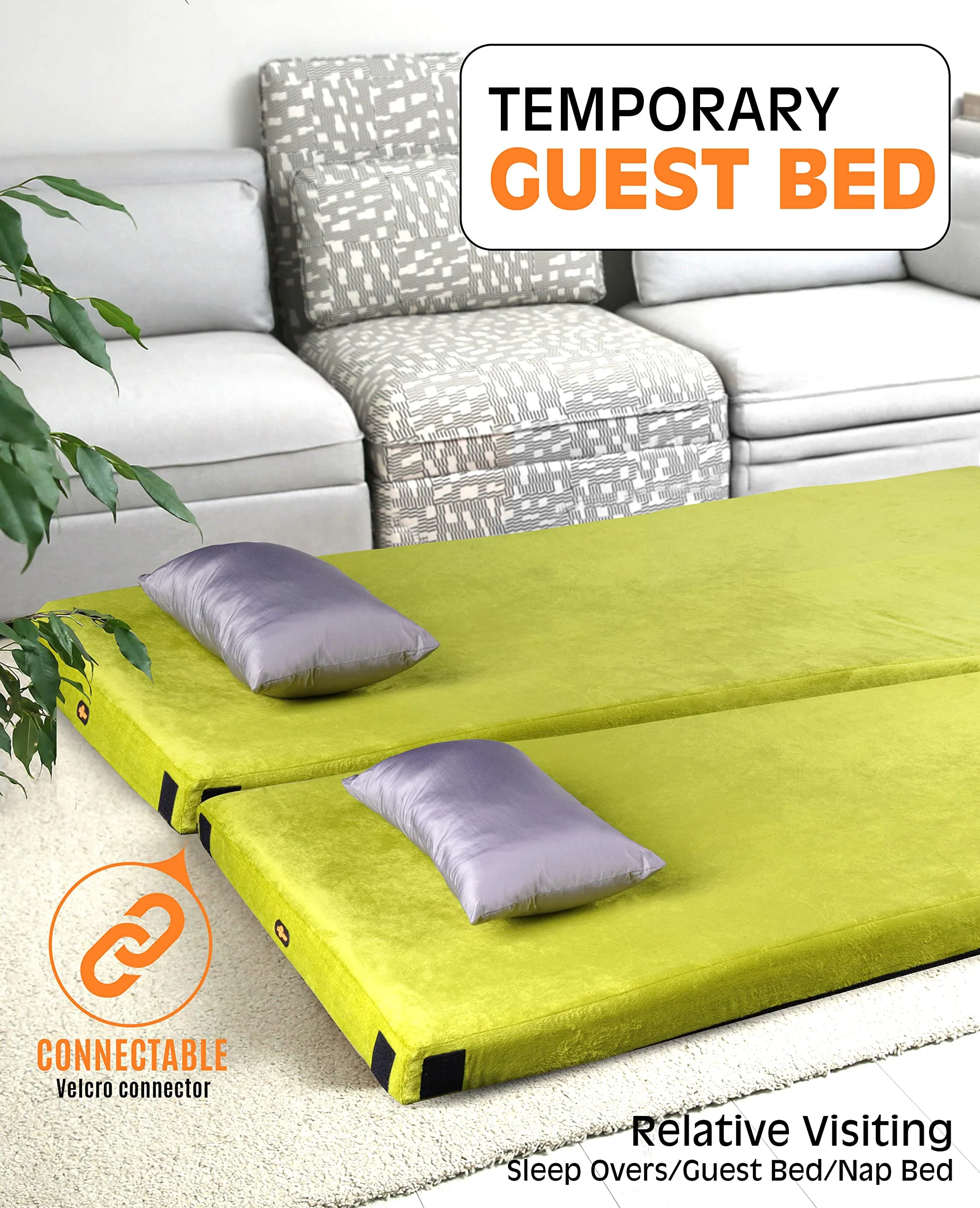 Gaialoop Thick Memory Foam Camping Mattress Sleeping Pad