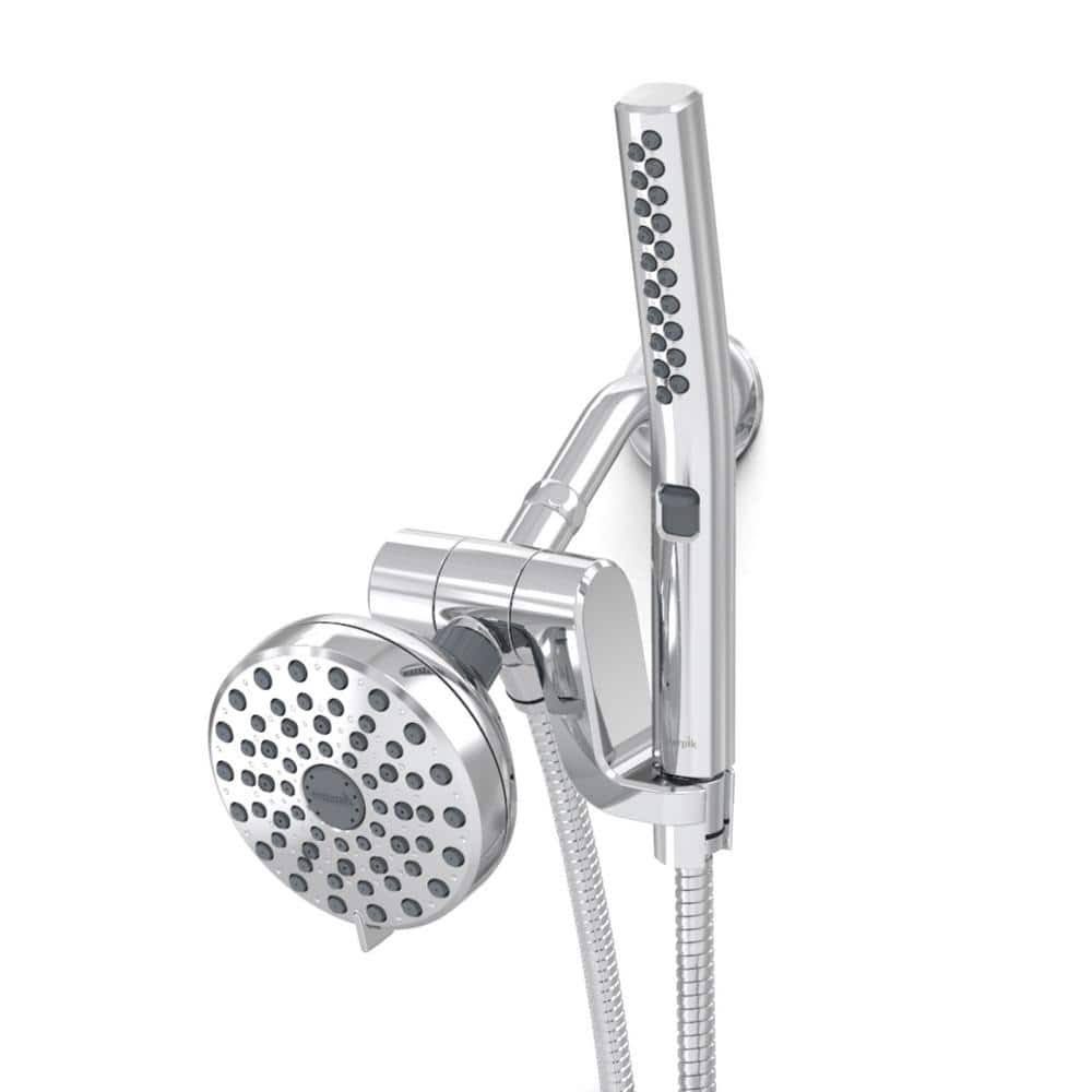 Waterpik HairWand Spa System 12-Spray Dual Showerhead and Handheld Showerhead