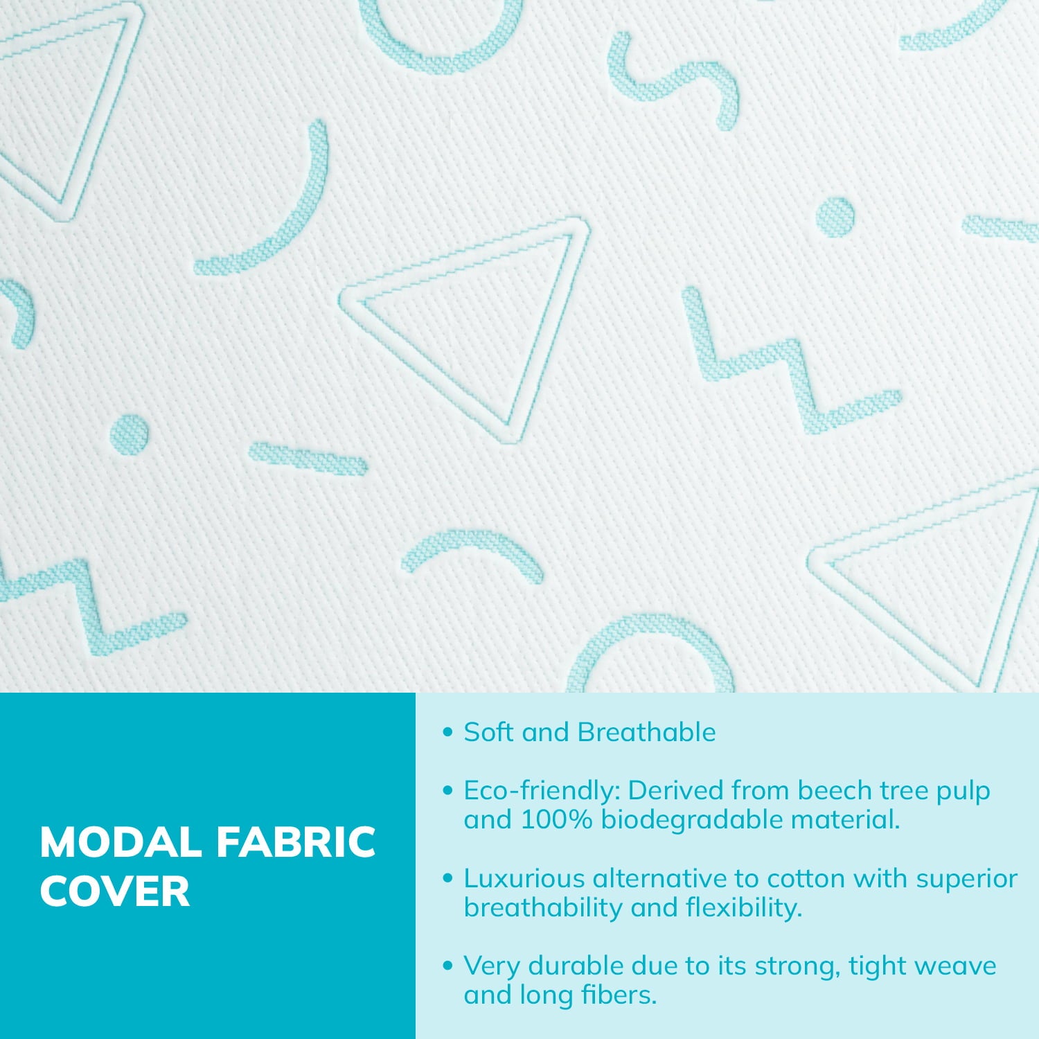 5 inch Memory Foam Mattress for Kids. Twin Size Mattress for Bunk Bed. Blue