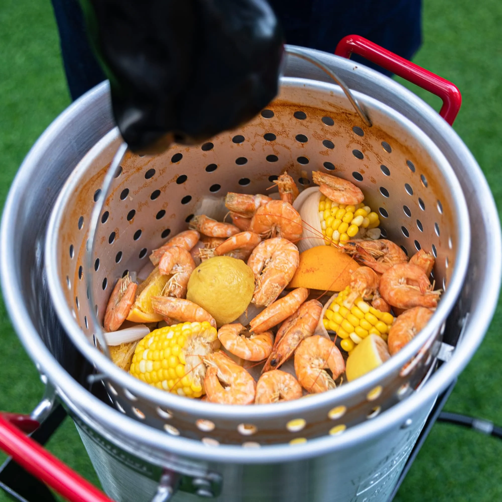 CreoleFeast Fish Fryer Boiler Steamer Set for Outdoor