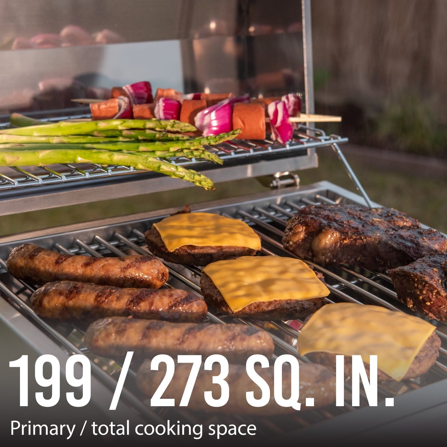 Grill 2 Burner Tabletop Propane Gas Grill in Stainless Steel