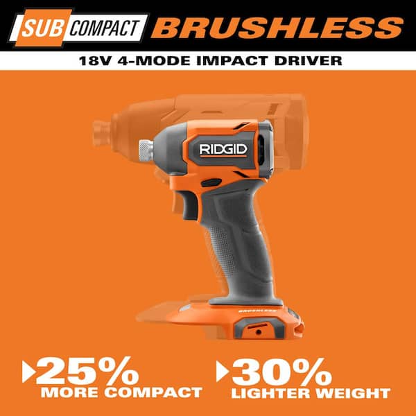 18V SubCompact Brushless 2-Tool Combo Kit with Drill/Driver. Impact Driver. (2) 2.0 Ah Batteries. Charger. and Tool Bag