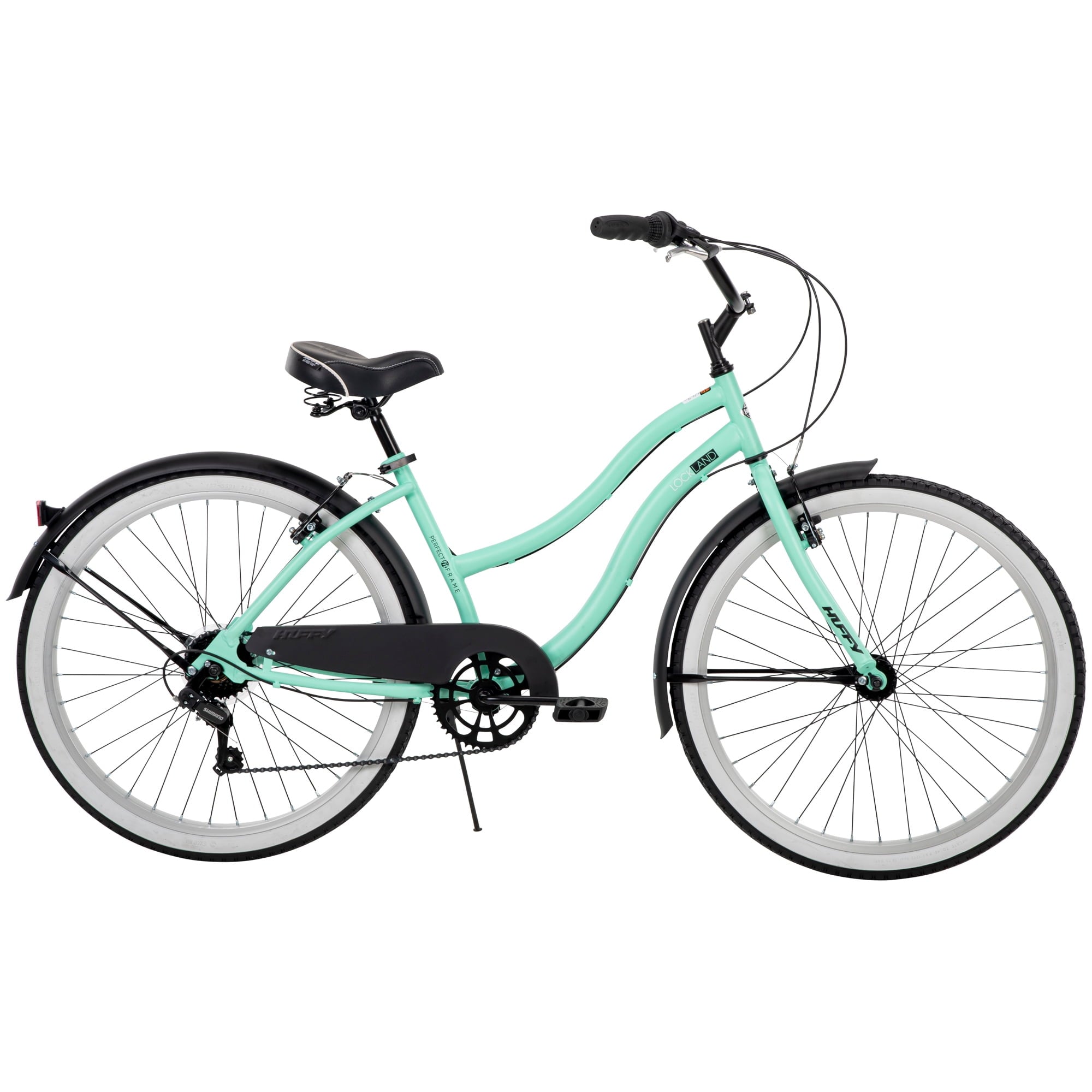 26-In. Women's Lockland 7-Speed Cruiser Bike. Sea Foam. Green
