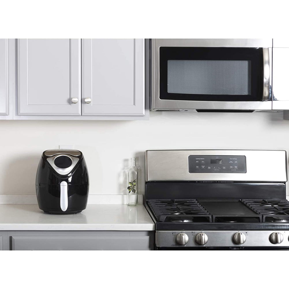 14.5 Cup 3.7 Qt Digital Air Fryer Cooker With 7 Smart Programs. Led Touch Screen. Oil-Less Non-Stick Coated Basket. Timer Counter Top. Healthy Kitchen Safe Frying Station With Cook Book