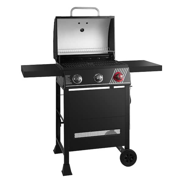 3-Burner Propane Gas Grill in Matte Black with TriVantage Multi-Functional Cooking System
