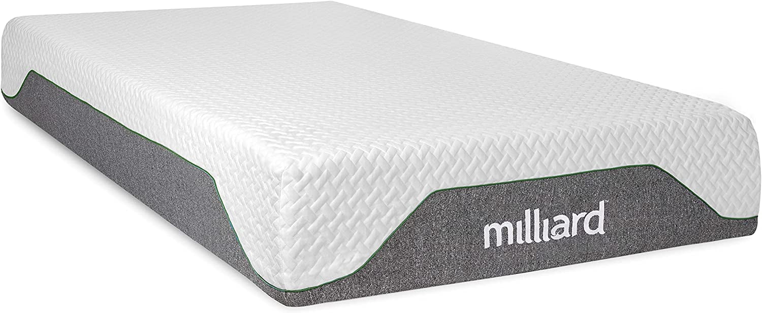 10 inch Firm Memory Foam Mattress Bed-in-a-Box/Pressure Relieving. Classic (Queen)