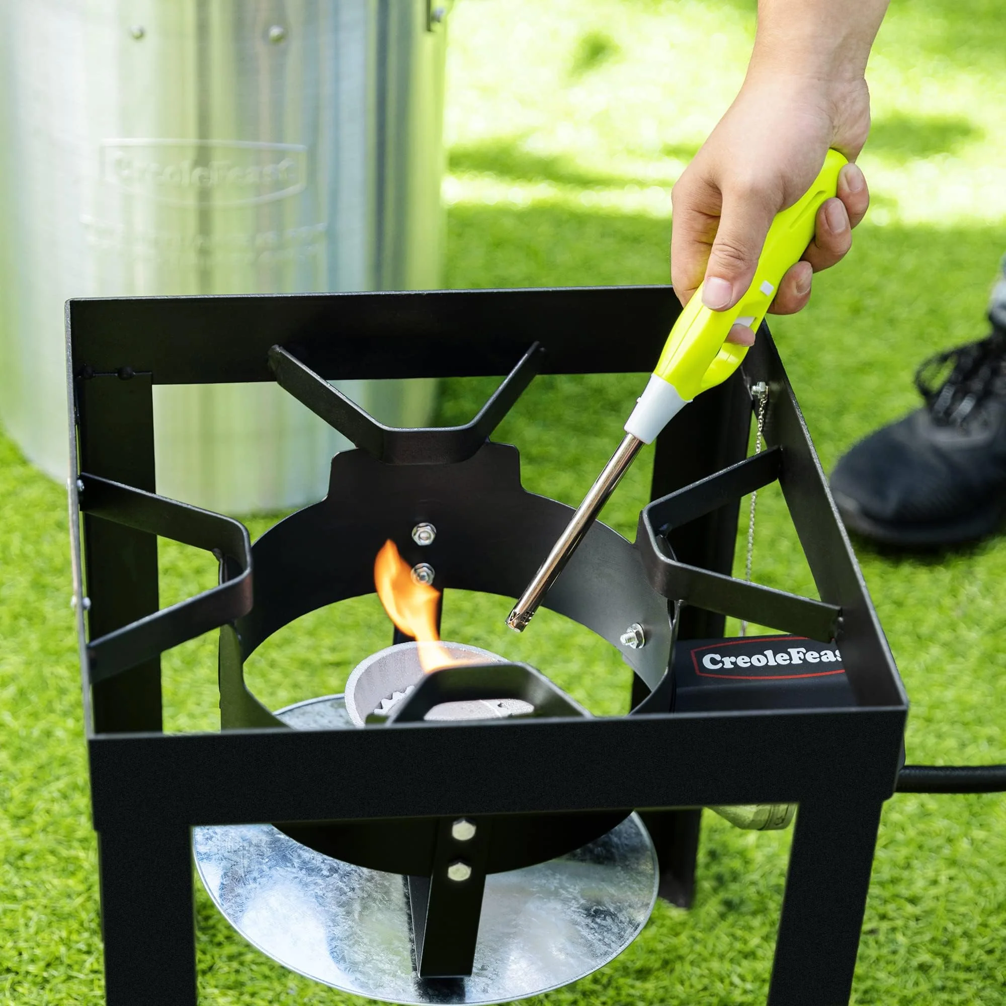 CreoleFeast Fish Fryer Boiler Steamer Set for Outdoor