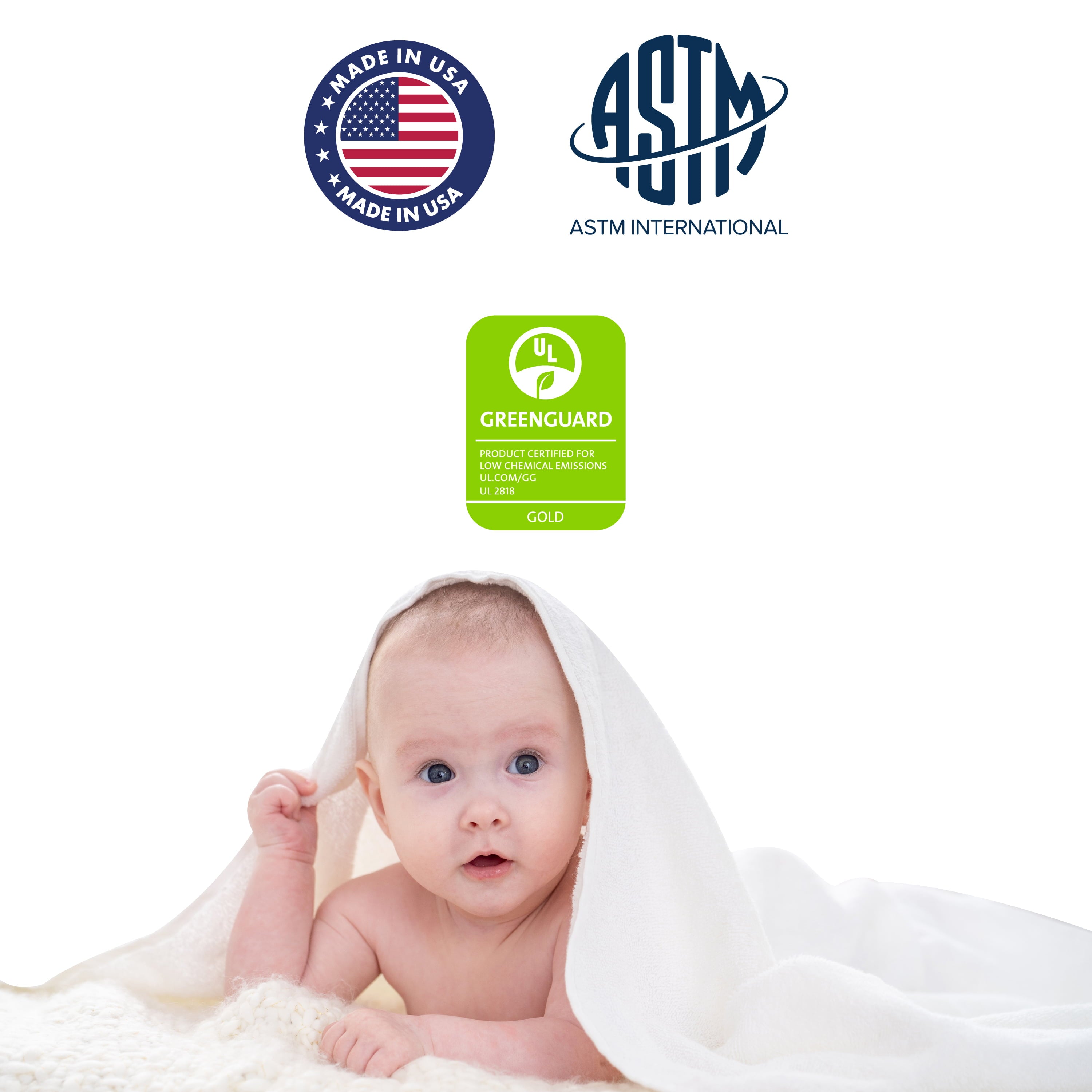 on Me. Sunset 3 Extra Firm Fiber Portable Crib Mattress