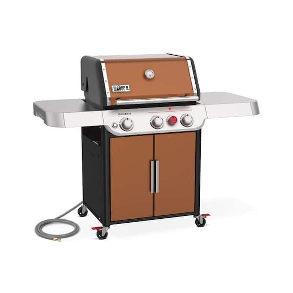 Genesis E-325s 3-Burner Natural Gas Grill in Copper with Built-In Thermometer
