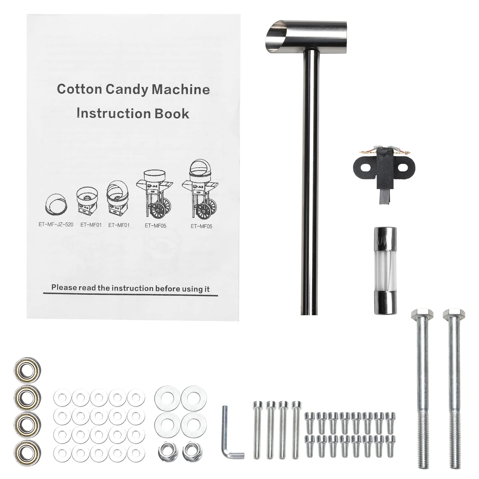 ROVSUN 21 Inch Cotton Candy Machine Cart