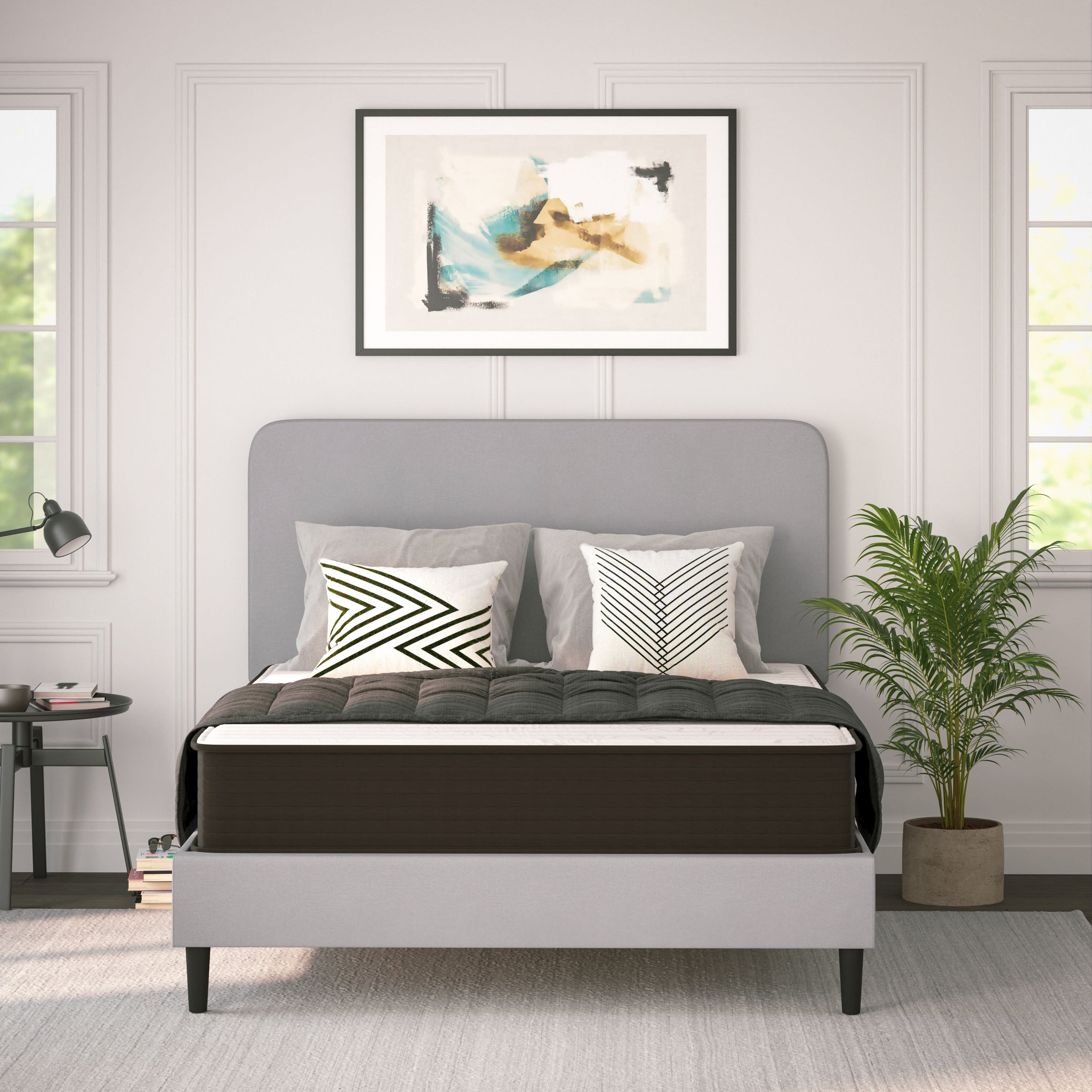 Furniture Dream 10�� Foam & Pocket Spring Hybrid Mattress. Queen