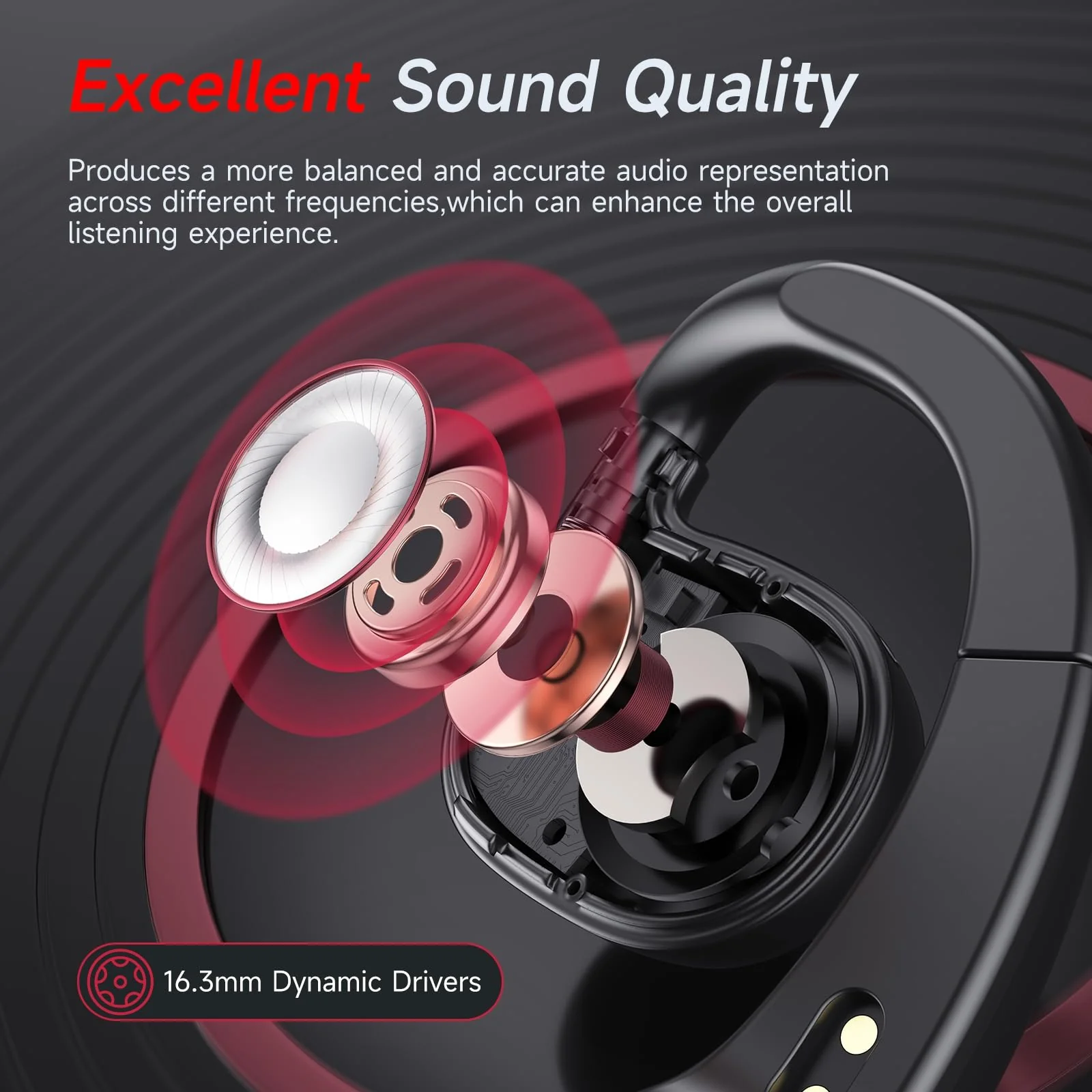 Open Ear Bluetooth Headphones Wireless Charging