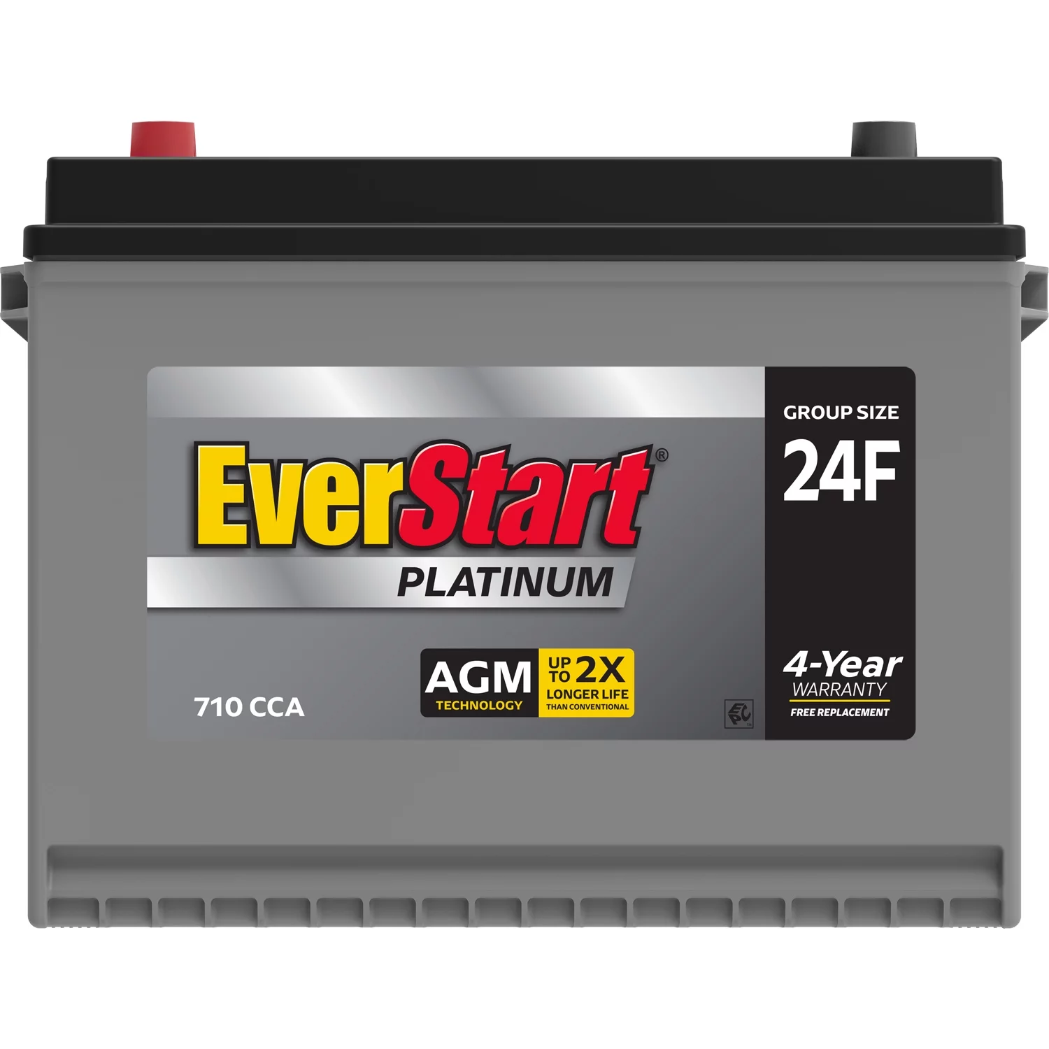 EverStart Platinum AGM Automotive Battery. Group Size 24F 12 Volt. 750 CCA - MadeInUSA