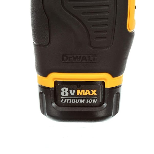 8V MAX Cordless Gyroscopic Screwdriver with Adjustable Handle. (2) 1.0Ah Batteries. Charger. and Bag