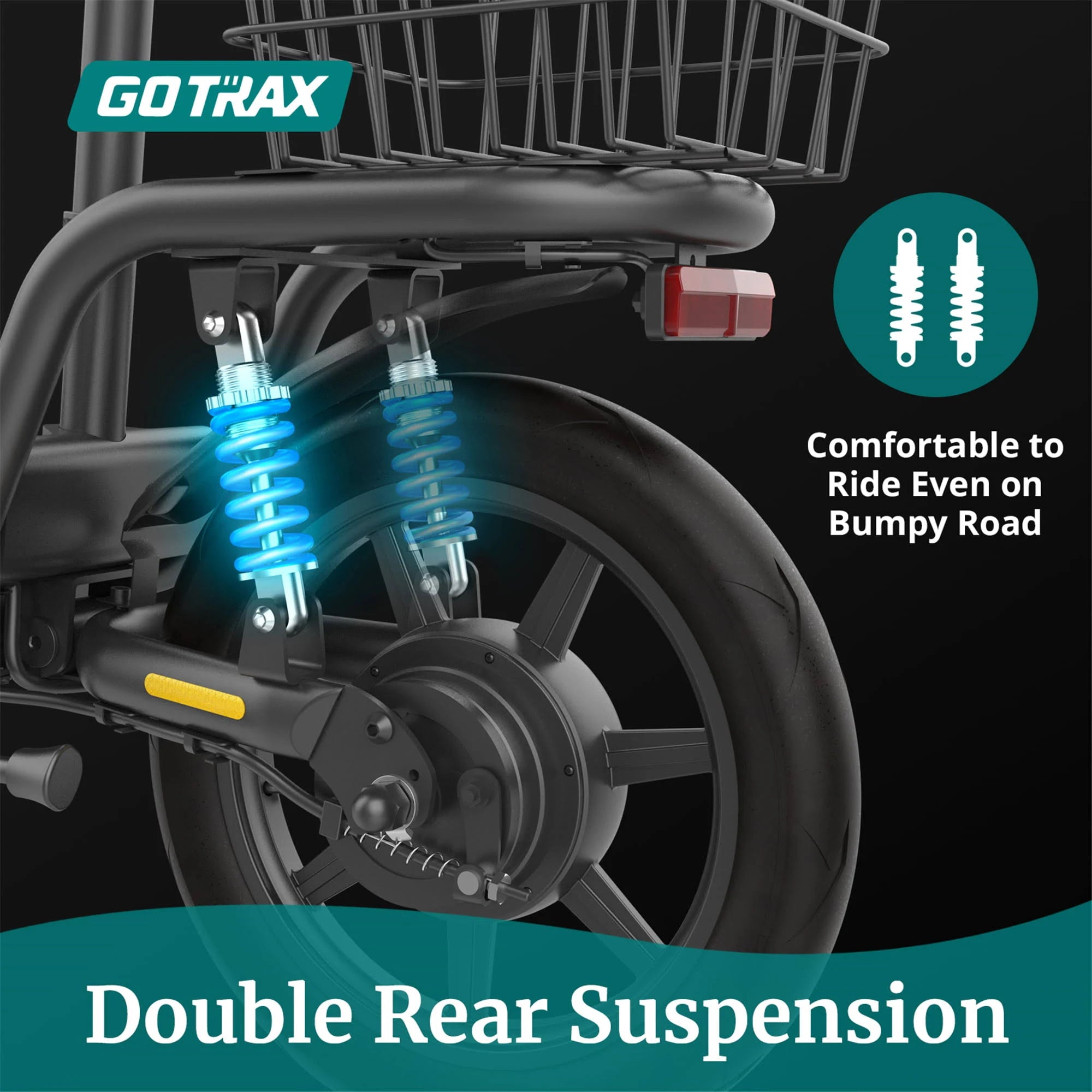 Gotrax Electric Scooter with Seat 18.6 Miles Range 15.5 MPH Power by 4 - MadeInUSA