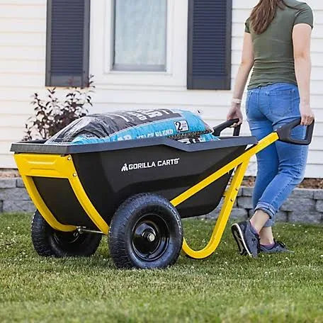 Gorilla Carts 10 Cu. ft. Evolution Poly Yard Cart - MadeInUSA