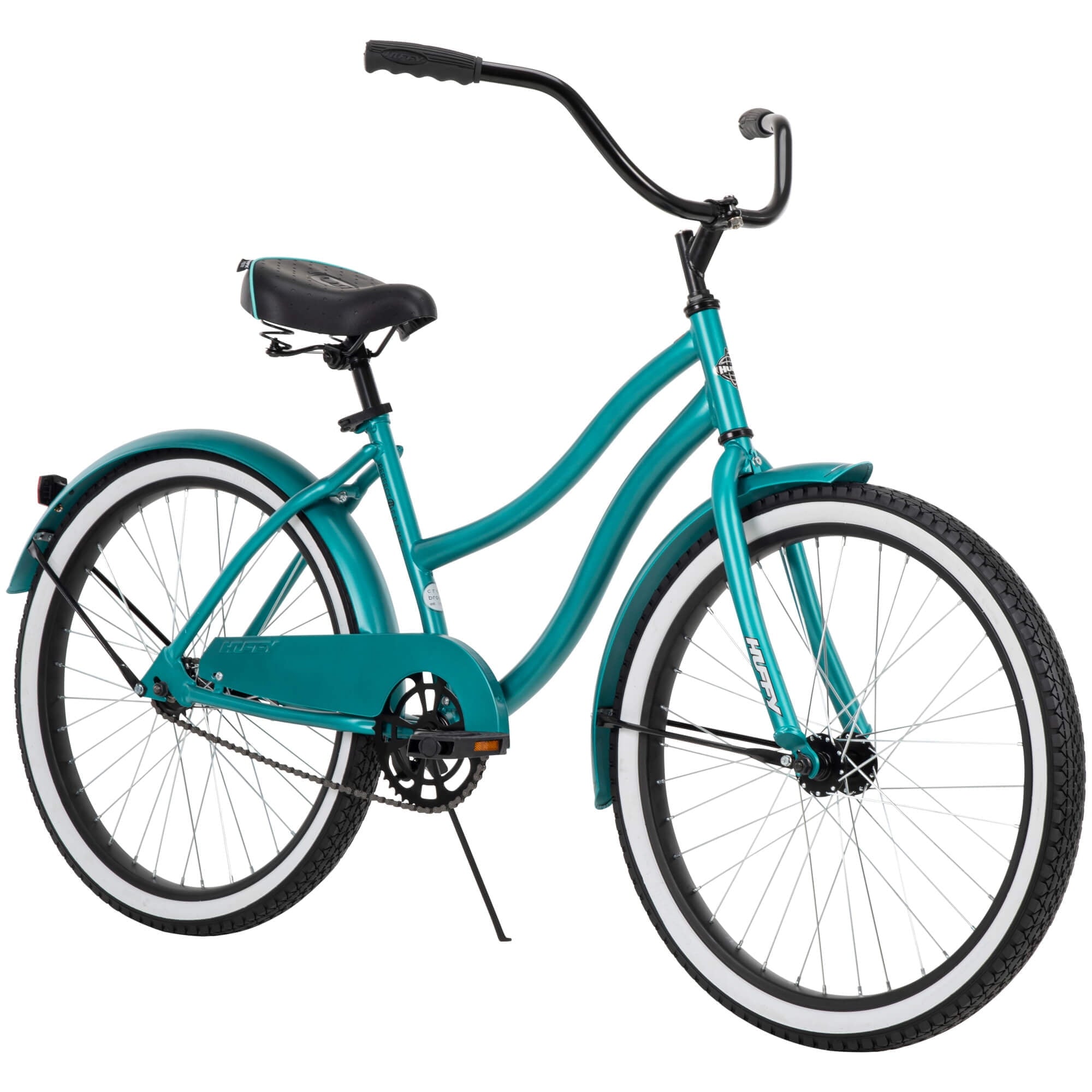 24�� Cranbrook Girls Beach Cruiser Bike for Women. Emerald Green