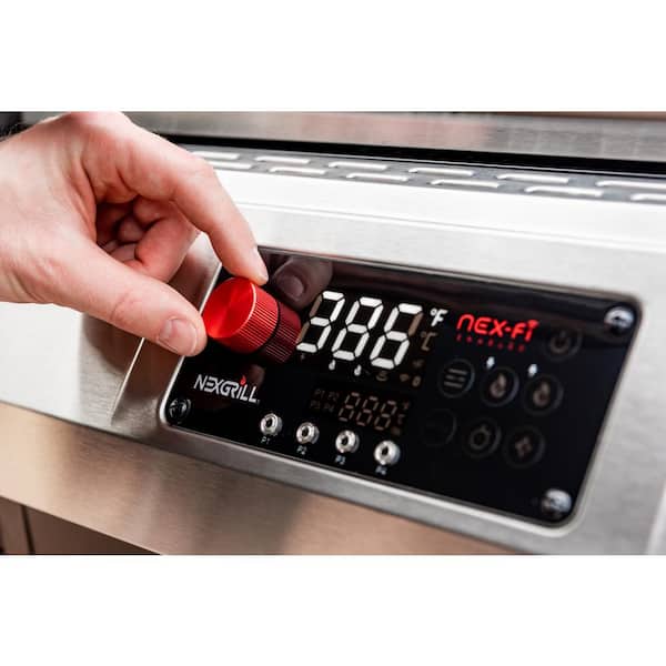 Neevo 720 Plus Propane Gas Digital Smart Grill in Black with Air Fryer Oven