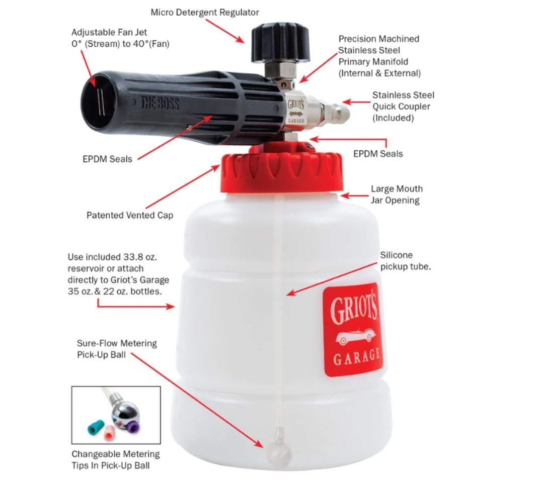 Griot's Garage The BOSS Foam Cannon For Use With Pressure Washers