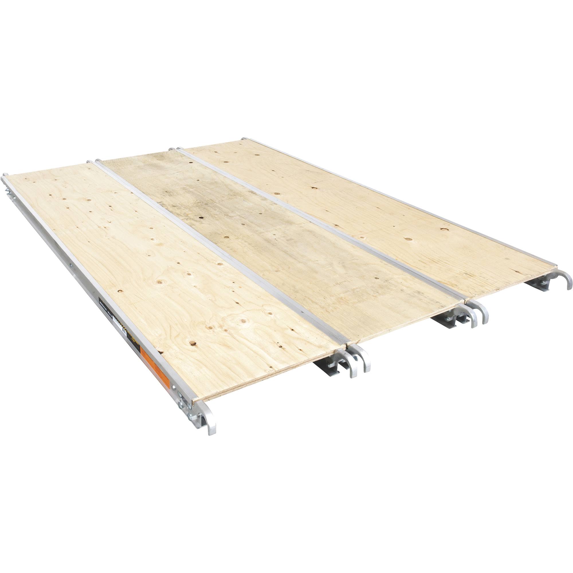 Metaltech 7 ft. x 19 in. Aluminum Scaffold Platform with Plywood Deck (3-Pack)