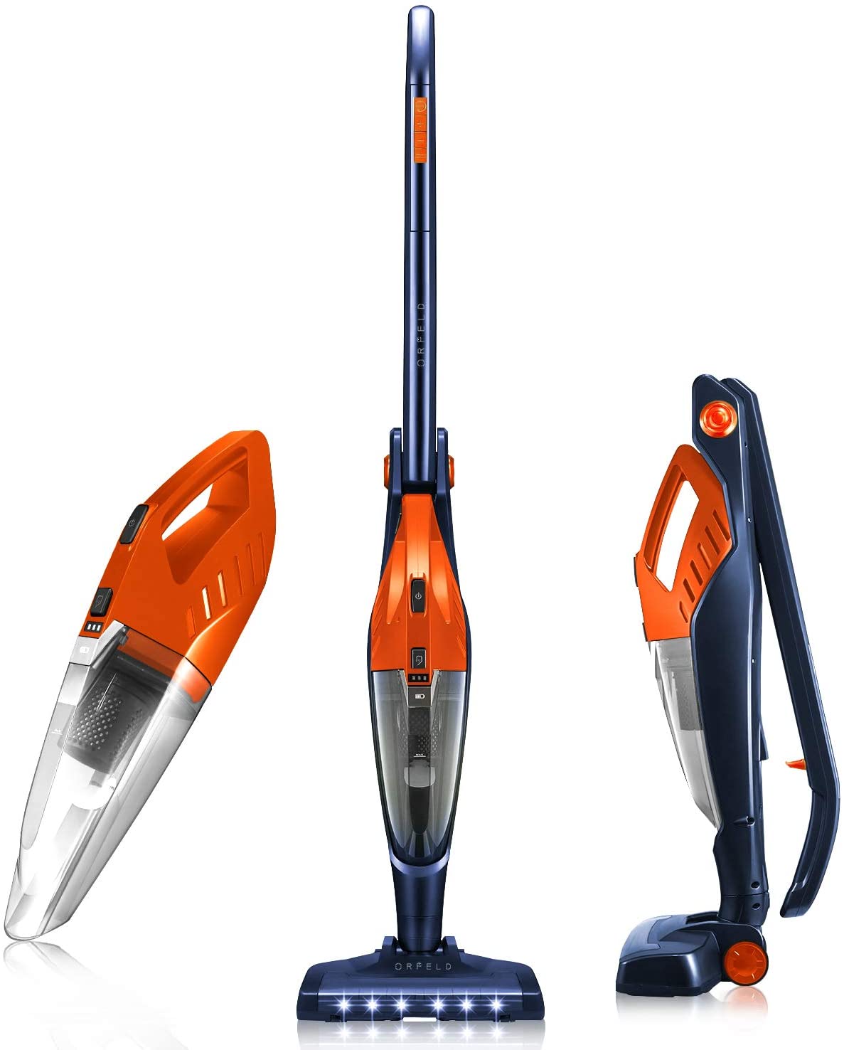 Cordless Vacuum. ORFELD Stick Vacuum Cleaner 4 in 1 Lightweight