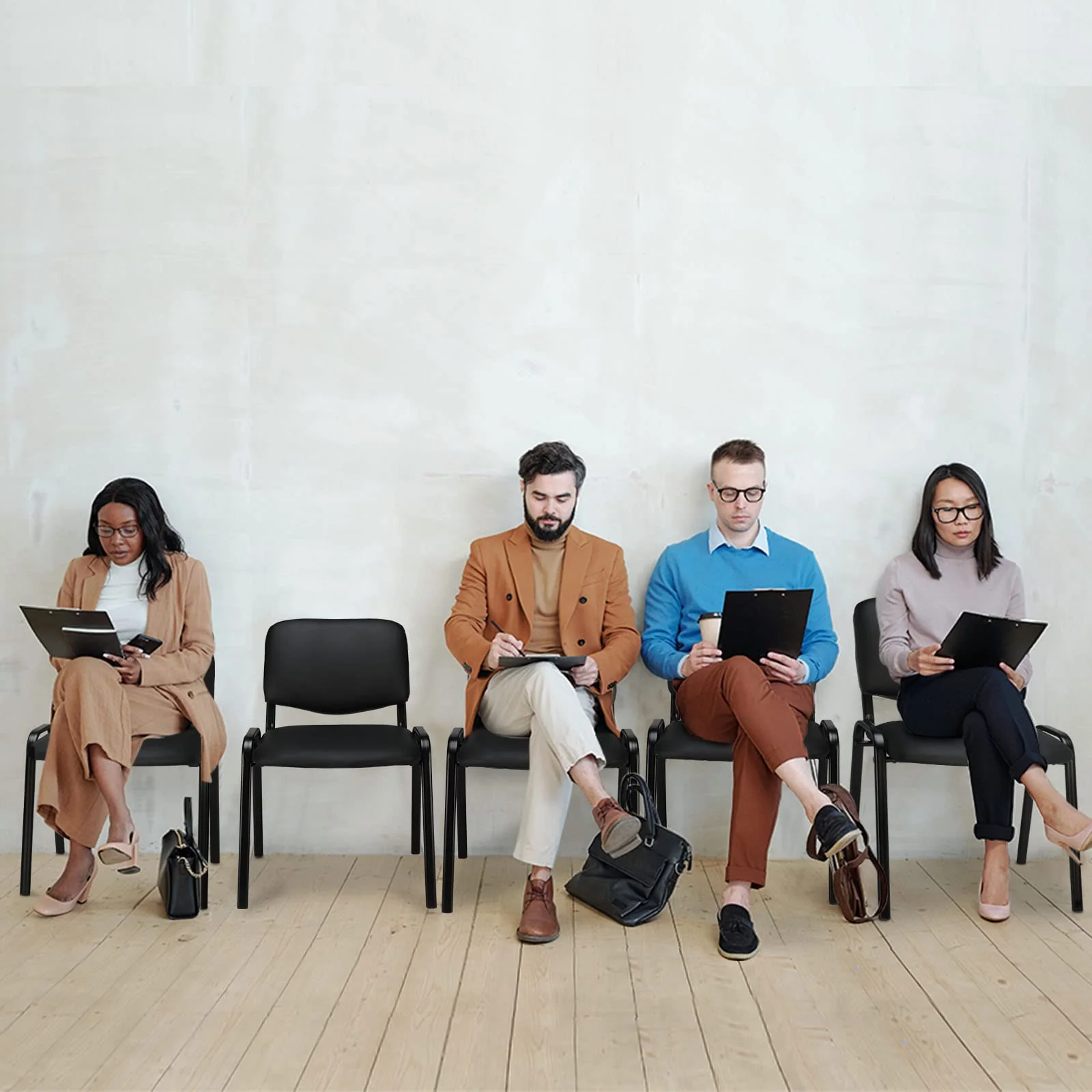 VINGLI Waiting Room Chairs. 5-Pack Conference Room Chairs