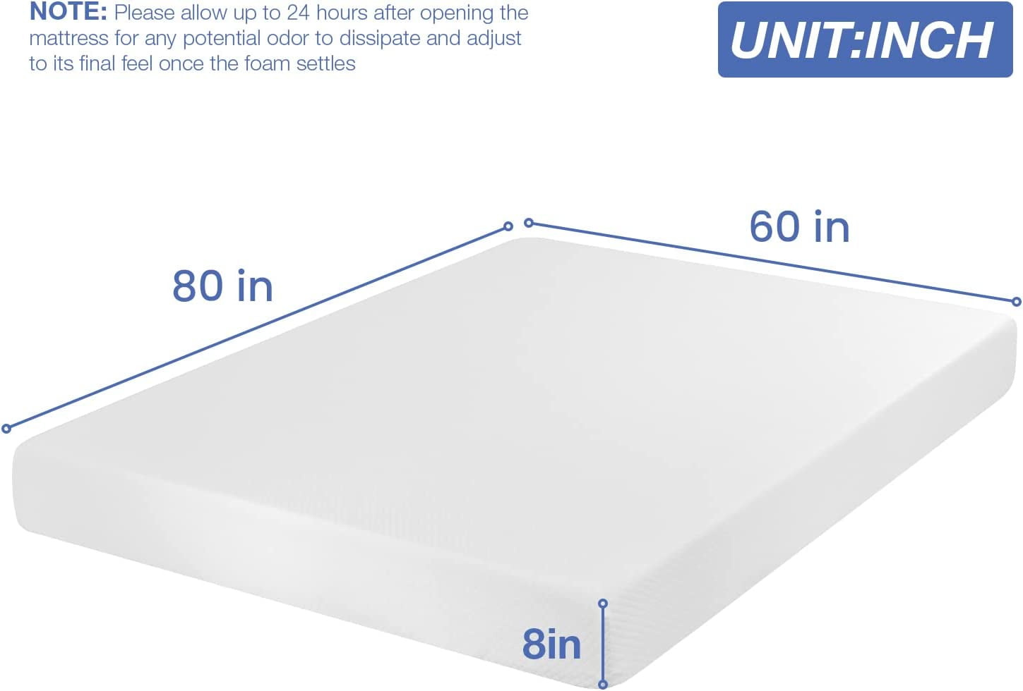 Foam Mattress Queen Size.8 inch Gel Mattress for Cool Sleep Pressure Relief. Medium Firm Mattresses CertiPUR-US Certified/Bed-in-a-Box/Pressure Relieving