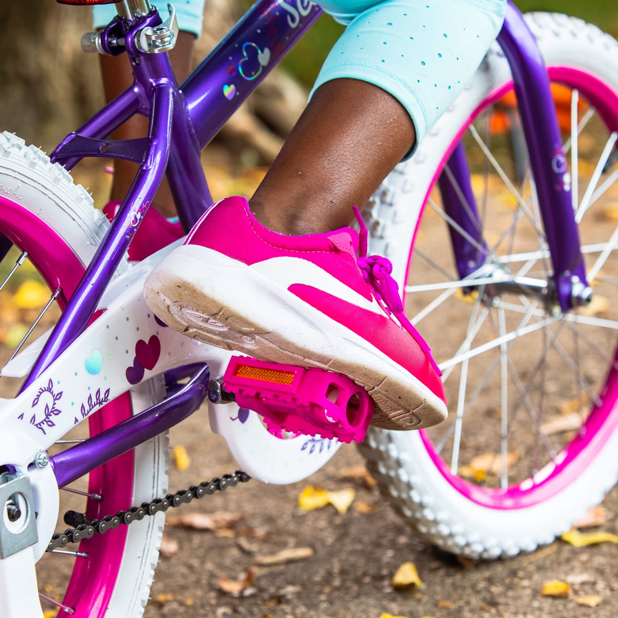 18 in. Sea Star Girl Bike. Metallic Purple