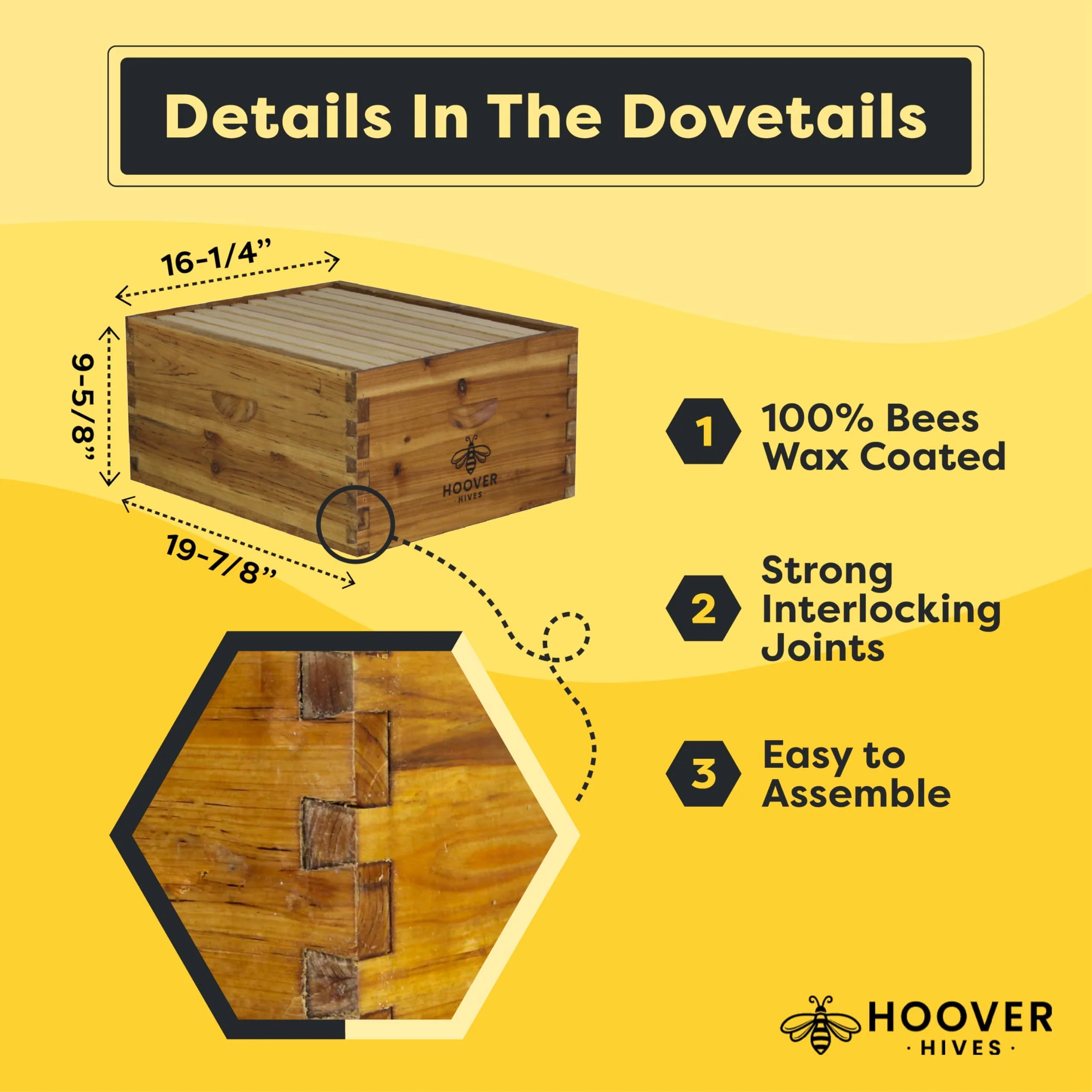 Hoover Hives Original Beeswax Coated Beehive Kit