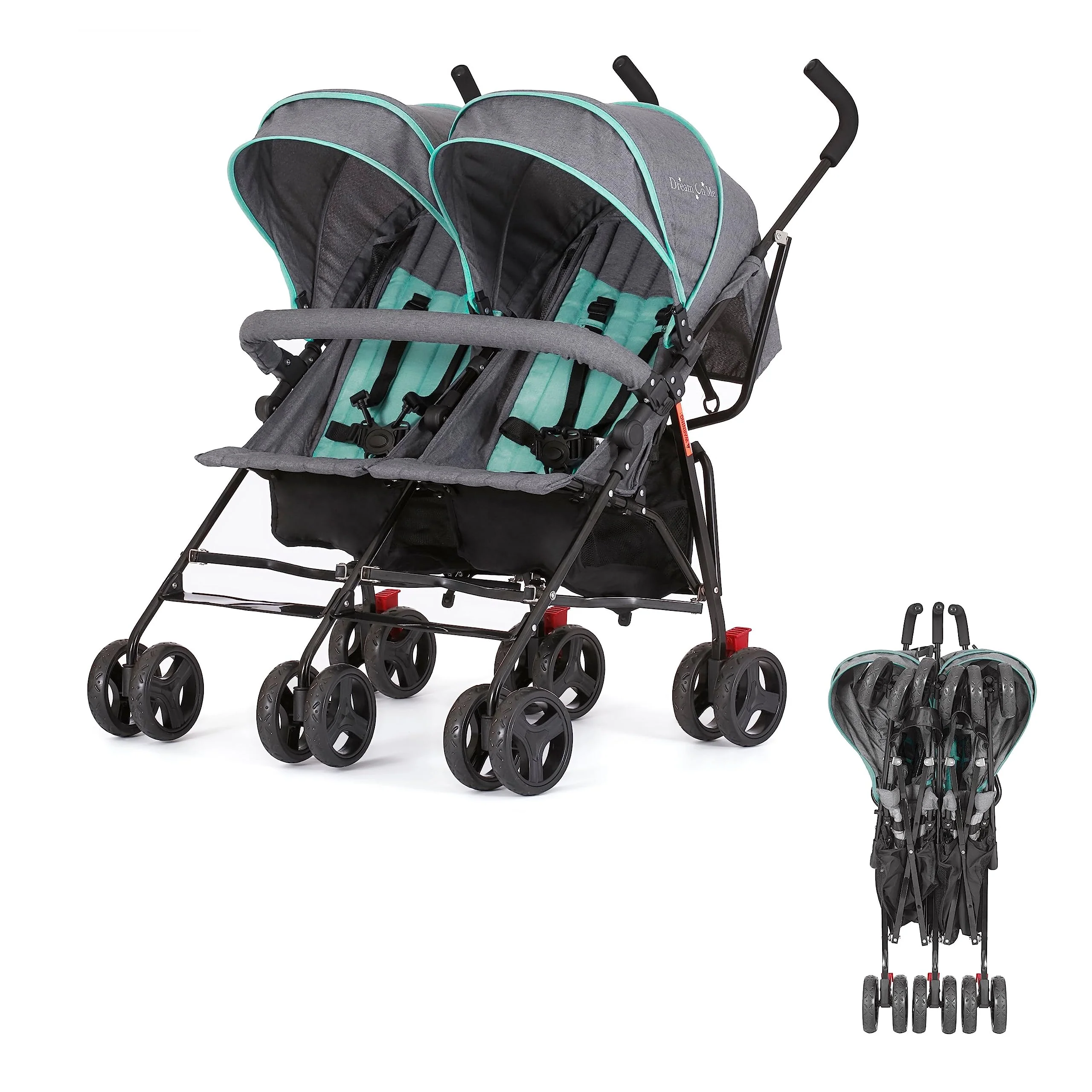 Dream On Me Volgo Lightweight Twin Umbrella Stroller