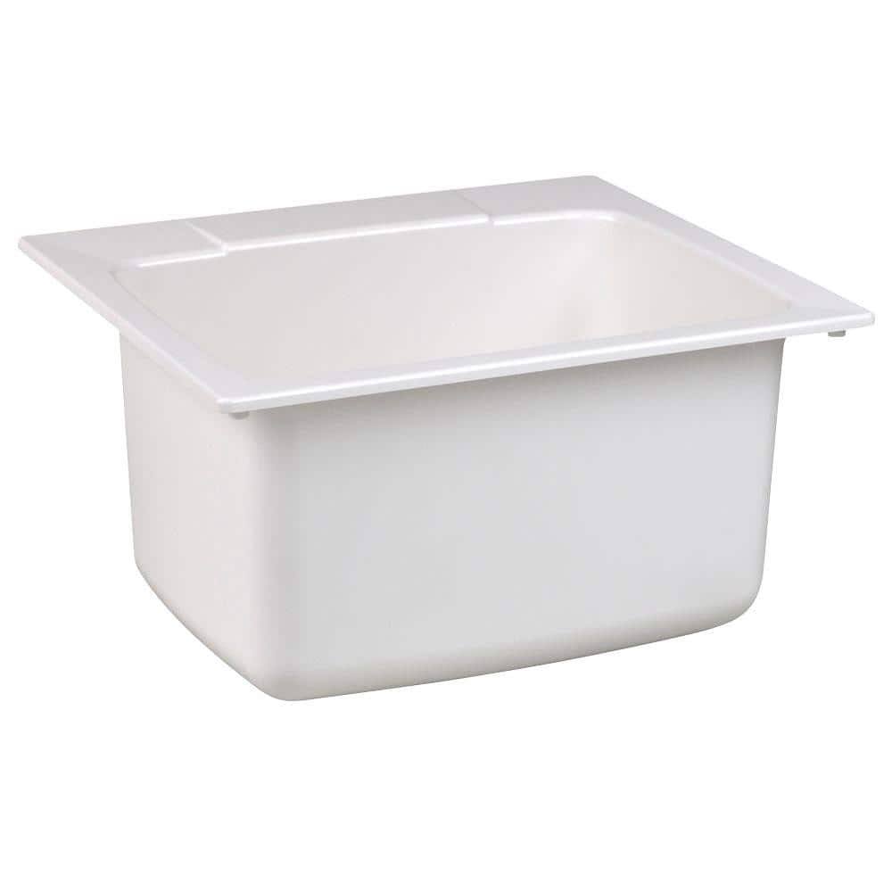 Mustee 10 Utility Sink 22-inch x 25-inch White