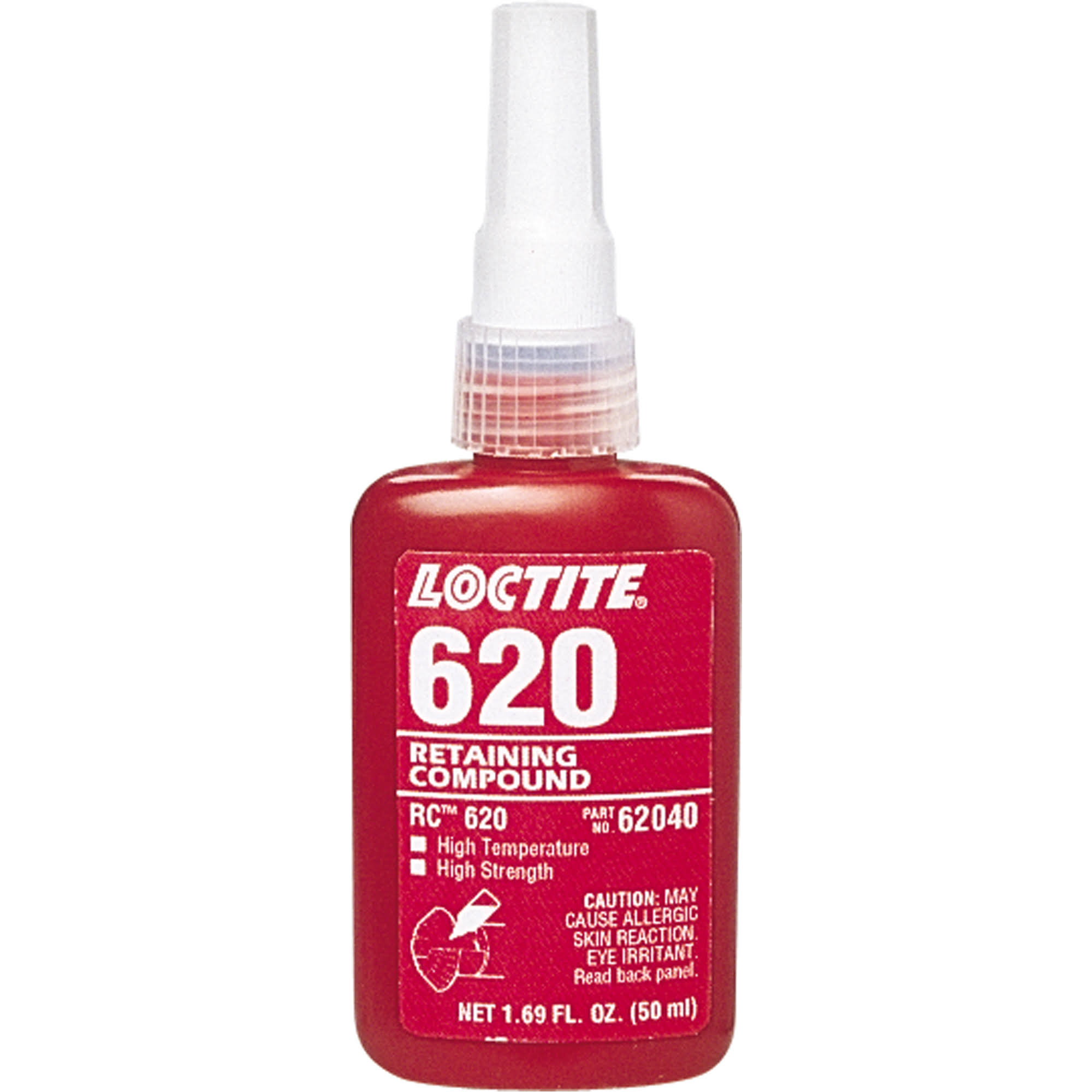 Loctite 620 High-Temperature Retaining Compound, 50 ml Bottle, Green