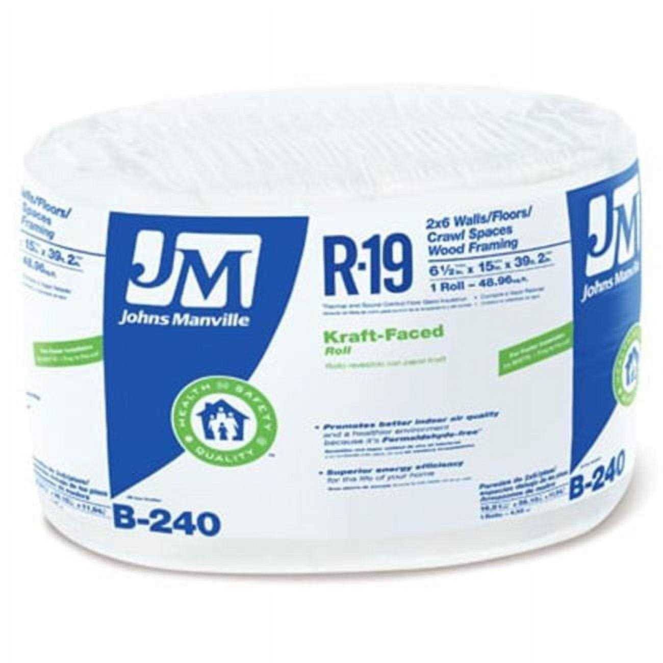 John Manville 90003719 R19 15 in x 39 ft 2 in Kraft Roll