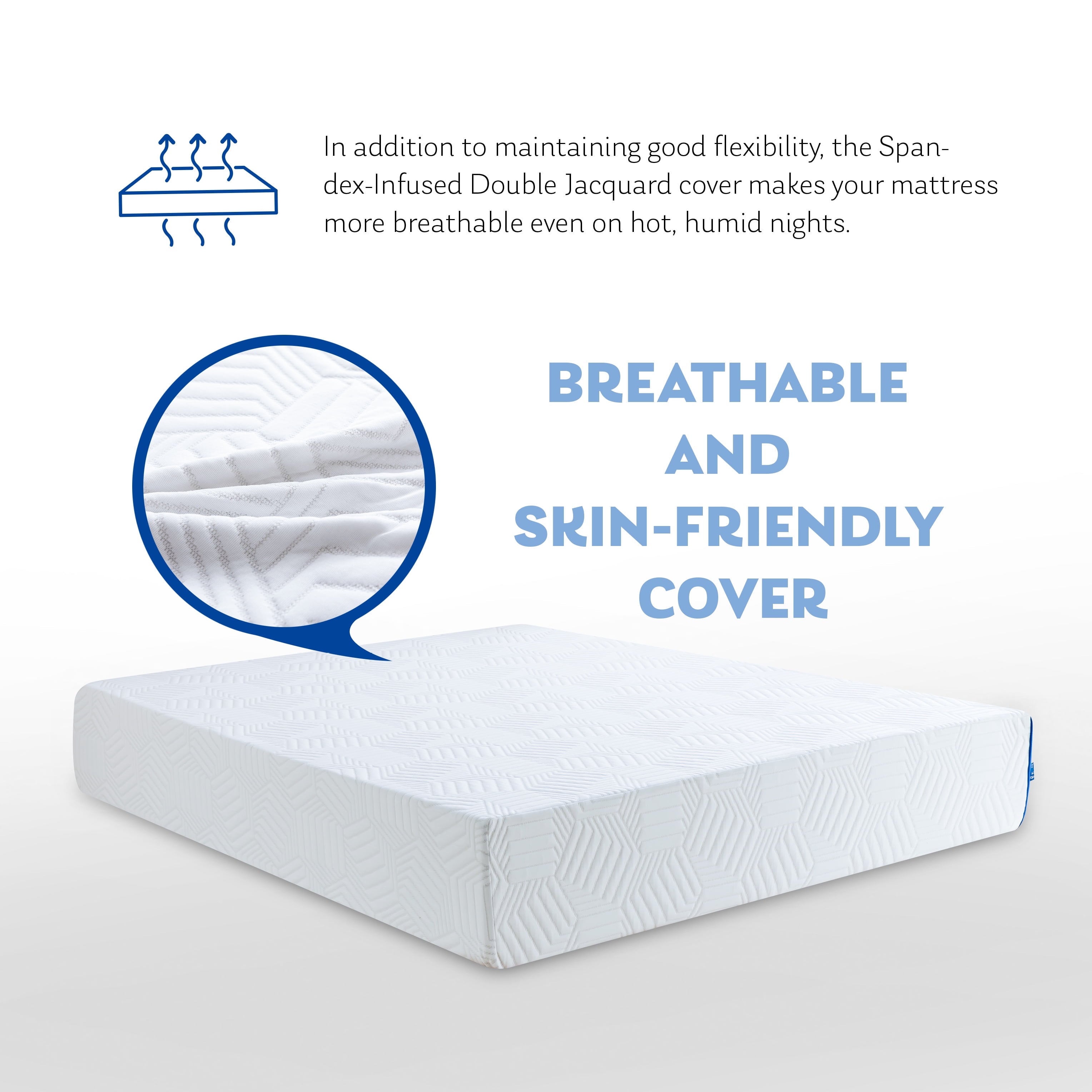 8 inch Green Tea Gel Infused Memory Foam Mattress in a Box. Twin