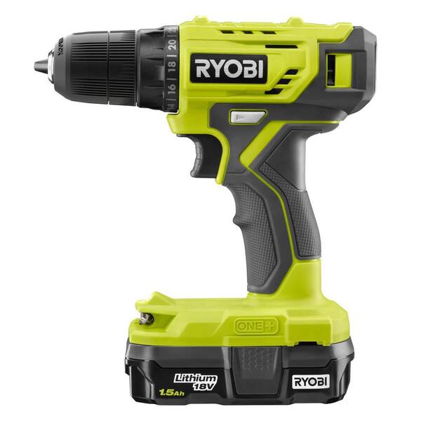 ONE+ 18V Cordless 3/8 in. Drill/Driver Kit with 1.5 Ah Battery and Charger