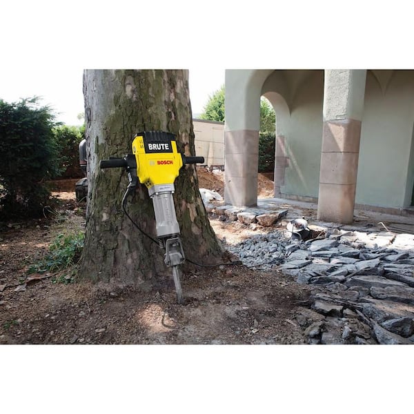 Brute 15 Amp 1-1/8 in. Corded Concrete Portable Electric Hex Breaker Hammer Kit with Cart and 2 Chisels