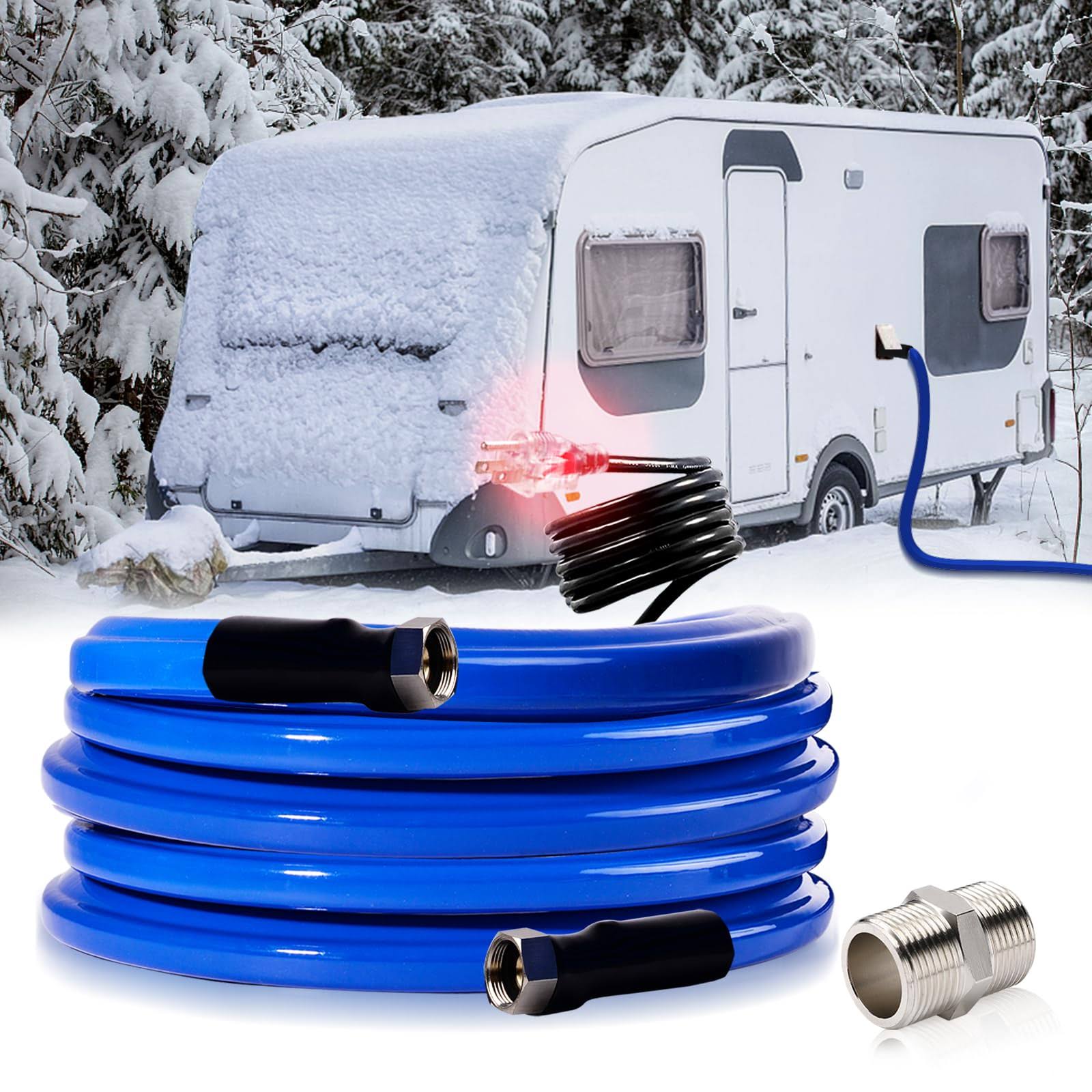 15ft 30 ft Heated Water Hose for RV,-45 ??F Antifreeze Heated Water Hose,Rv Accessories,Rv Water Hose