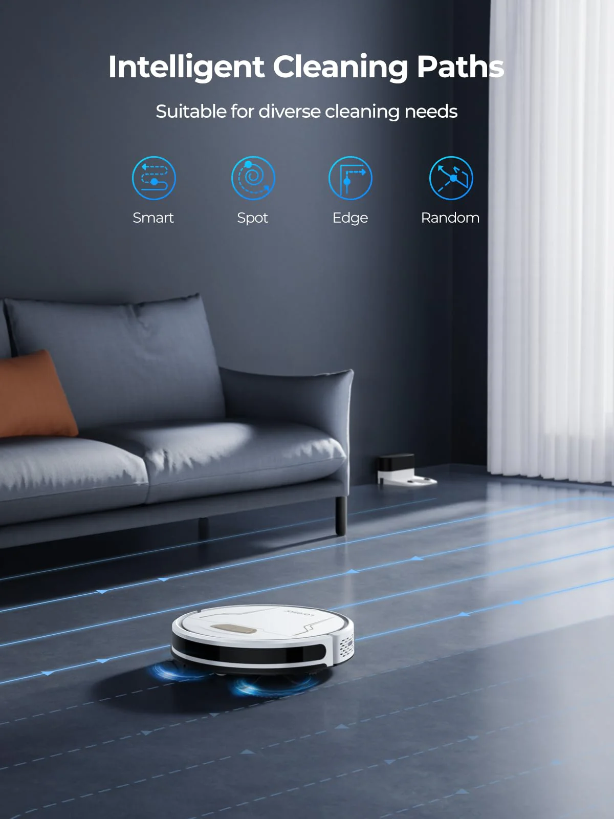 Laresar Robot Vacuums and Mop Combo with Auto Carpet Boost